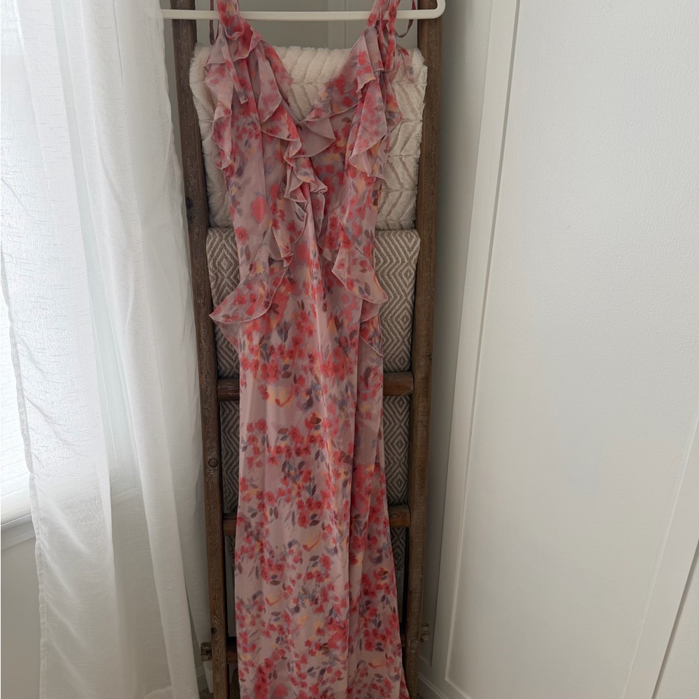 Steve Madden Pink Floral Maxi Dress